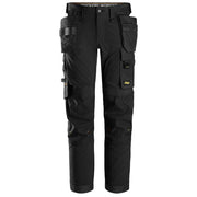 Snickers 6275 AllroundWork, 4-way Stretch Trousers Holster Pockets Black - KNEE PAD TROUSERS