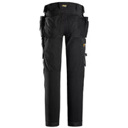 Snickers 6275 AllroundWork, 4-way Stretch Trousers Holster Pockets Black - KNEE PAD TROUSERS