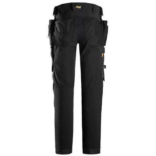 Snickers 6275 AllroundWork, 4-way Stretch Trousers Holster Pockets Black - KNEE PAD TROUSERS