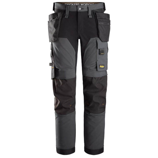 Snickers 6275 AllroundWork, 4-way Stretch Trousers Holster Pockets Steel Grey - Business & Industrial > Work Safety Protective Gear KNEE PAD TROUSERS