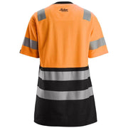 Snickers 2573 Hi-Vis Class 1 Women's T-Shirt - WOMENS HI-VIS CLOTHING