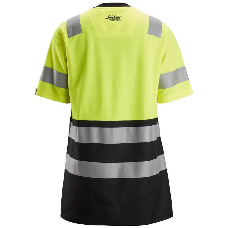 Snickers 2573 Hi-Vis Class 1 Women's T-Shirt - WOMENS HI-VIS CLOTHING