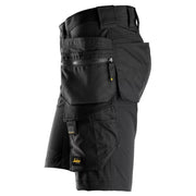 Snickers 6175 AllroundWork 4-Way Stretch Holster Pocket Short Black 36" Waist, Snickers Size 52 - SALE SHORTS