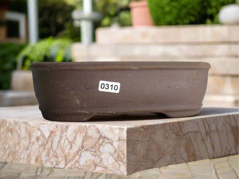 21cm Unglazed Bonsai Pot | Rectangle | 21cm x 16cm x 6cm | Brown