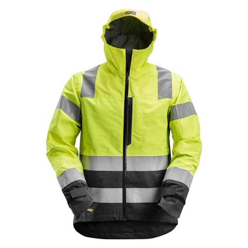 Snickers 1330 AllroundWork, Hi-Vis Waterproof Shell Jacket Class 3 Various Colours - HI-VIS JACKETS & COATS