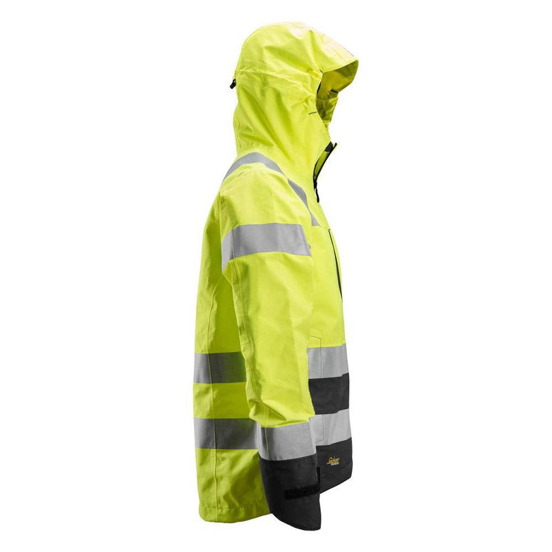 Snickers 1330 AllroundWork, Hi-Vis Waterproof Shell Jacket Class 3 Various Colours - HI-VIS JACKETS & COATS