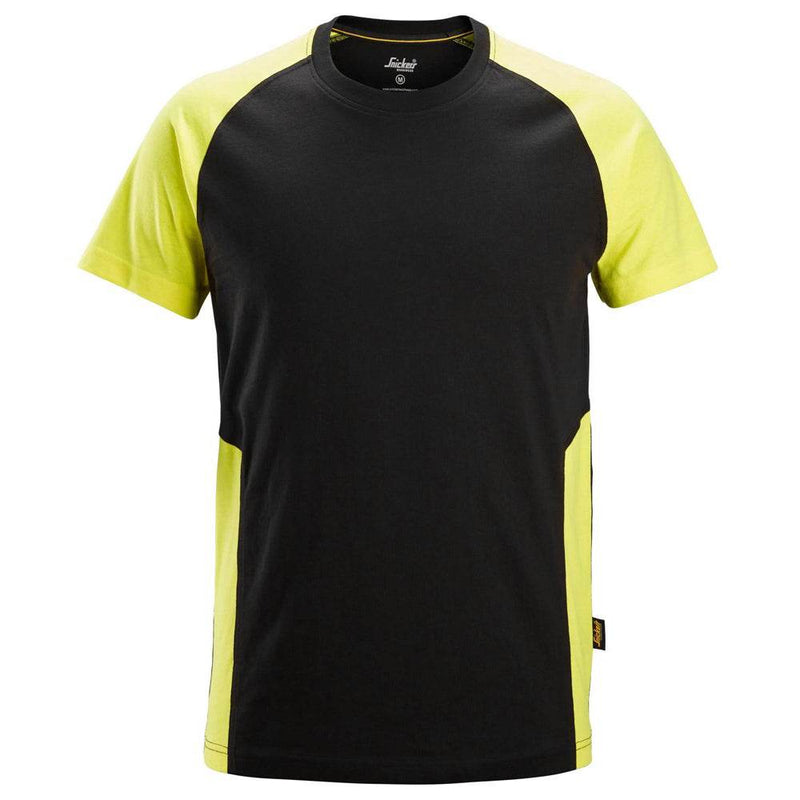 Snickers 2550 Two-Coloured Short Sleeve Cotton T-Shirt - Apparel & Accessories > Clothing > Clothing Tops > T-Shirts T-SHIRTS
