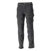 Mascot 22279 Ultimate Stretch Click System Pocket Trousers Black - KNEE PAD TROUSERS