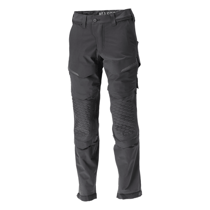 Mascot 22279 Ultimate Stretch Click System Pocket Trousers Black - KNEE PAD TROUSERS
