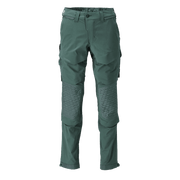 Mascot 22279 Ultimate Stretch Click System Pocket Trousers Forest Green - KNEE PAD TROUSERS