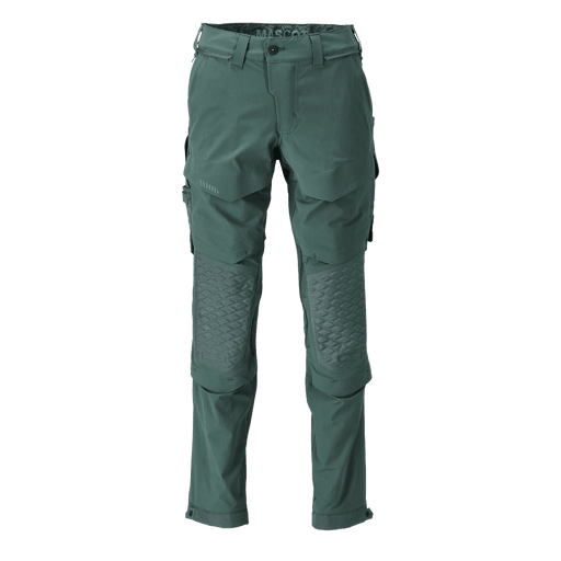 Mascot 22279 Ultimate Stretch Click System Pocket Trousers Forest Green - KNEE PAD TROUSERS