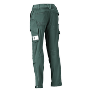 Mascot 22279 Ultimate Stretch Click System Pocket Trousers Forest Green - KNEE PAD TROUSERS