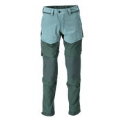 Mascot 22279 Ultimate Stretch Click System Pocket Trousers Light Forest Green / Forest Green - KNEE PAD TROUSERS