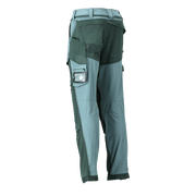 Mascot 22279 Ultimate Stretch Click System Pocket Trousers Light Forest Green / Forest Green - KNEE PAD TROUSERS