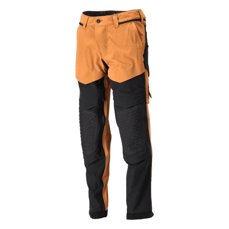 Mascot 22279 Ultimate Stretch Click System Pocket Trousers Nut Brown / Black - KNEE PAD TROUSERS