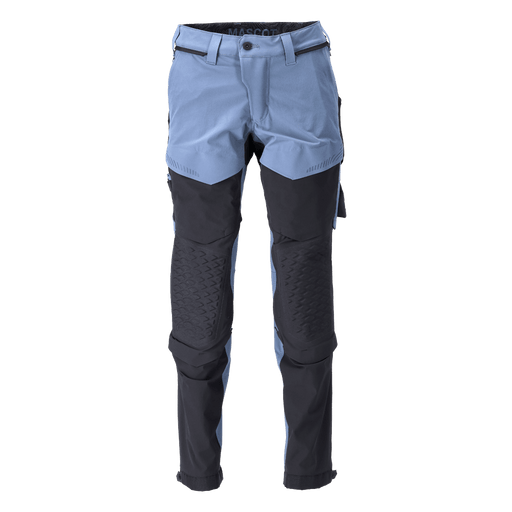 Mascot 22279 Ultimate Stretch Click System Pocket Trousers Stone Blue / Dark Navy - KNEE PAD TROUSERS