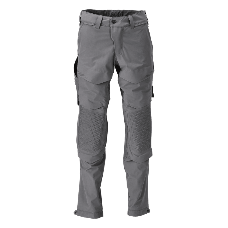 Mascot 22279 Ultimate Stretch Click System Pocket Trousers Stone Grey - KNEE PAD TROUSERS