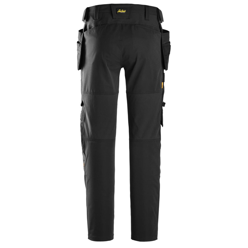 Snickers 6218 AllroundWork Holster Pocket 4-Way Stretch Trousers Black - Apparel & Accessories > Clothing > Pants > Cargo Pants KNEE PAD TROUSERS