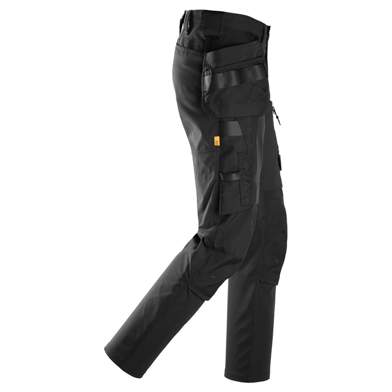 Snickers 6218 AllroundWork Holster Pocket 4-Way Stretch Trousers Black - Apparel & Accessories > Clothing > Pants > Cargo Pants KNEE PAD TROUSERS