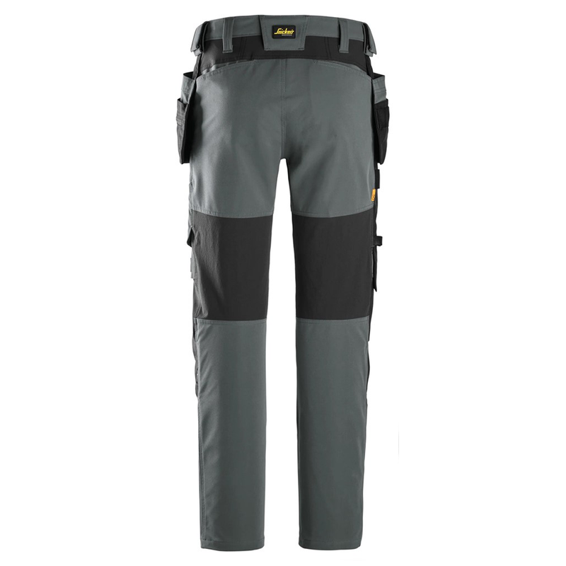 Snickers 6218 AllroundWork Holster Pocket 4-Way Stretch Trousers Steel Grey - Apparel & Accessories > Clothing > Pants > Cargo Pants KNEE PAD TROUSERS
