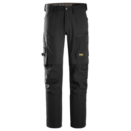 Snickers 6318 AllroundWork 4-Way Stretch Trousers Black - KNEE PAD TROUSERS