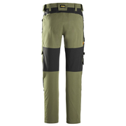 Snickers 6318 AllroundWork 4-Way Stretch Trousers Khaki Green - KNEE PAD TROUSERS