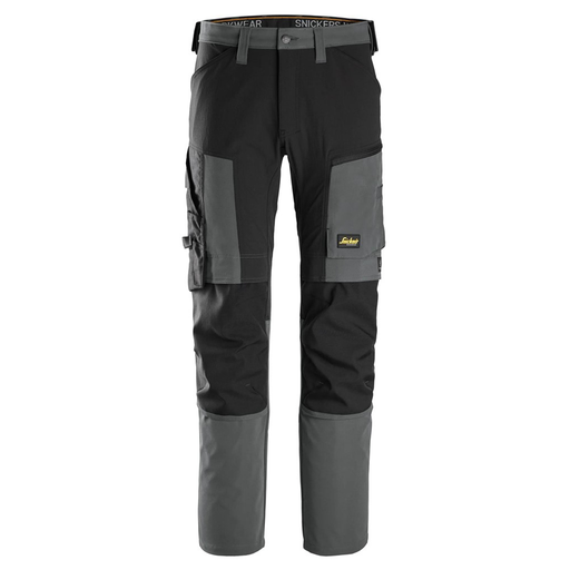 Snickers 6318 AllroundWork 4-Way Stretch Trousers Steel Grey - KNEE PAD TROUSERS