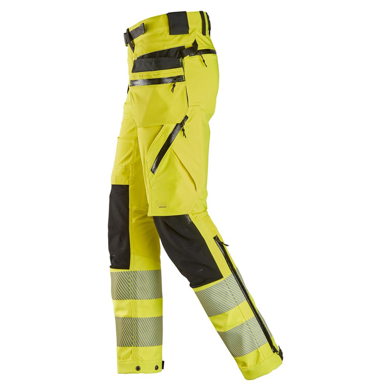 Snickers 6930 H-Vis Detachable Holster Pocket 4-Way Stretch Trousers Class 2 - HI-VIS TROUSERS