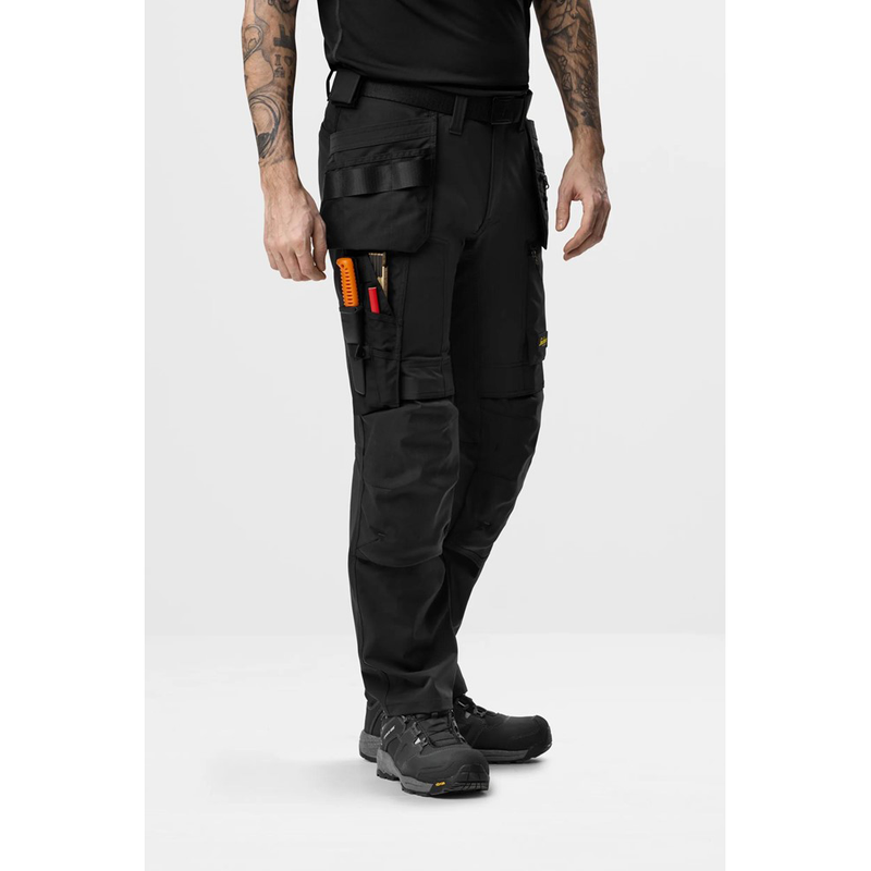 Snickers 6218 AllroundWork Holster Pocket 4-Way Stretch Trousers Khaki Green - Apparel & Accessories > Clothing > Pants > Cargo Pants KNEE PAD TROUSERS