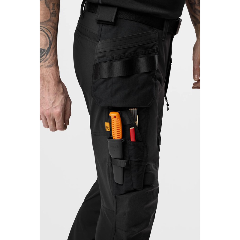 Snickers 6218 AllroundWork Holster Pocket 4-Way Stretch Trousers Black - Apparel & Accessories > Clothing > Pants > Cargo Pants KNEE PAD TROUSERS