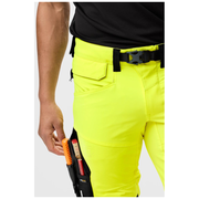 Snickers 6930 H-Vis Detachable Holster Pocket 4-Way Stretch Trousers Class 2 - HI-VIS TROUSERS