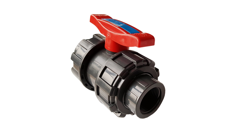 PVC Double Union 1" BSPF Stopcock - Home & Garden > Lawn & Garden Tech Hose & Fittings