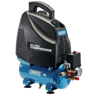 Draper Oil-Free Air Compressor - 1.1kW (6 Litres)