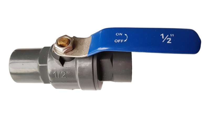 PP 1/2" BSPF Stopcock with Stainless Steel Ball Valve and Handle - Home & Garden > Lawn & Garden Tech Hose & Fittings