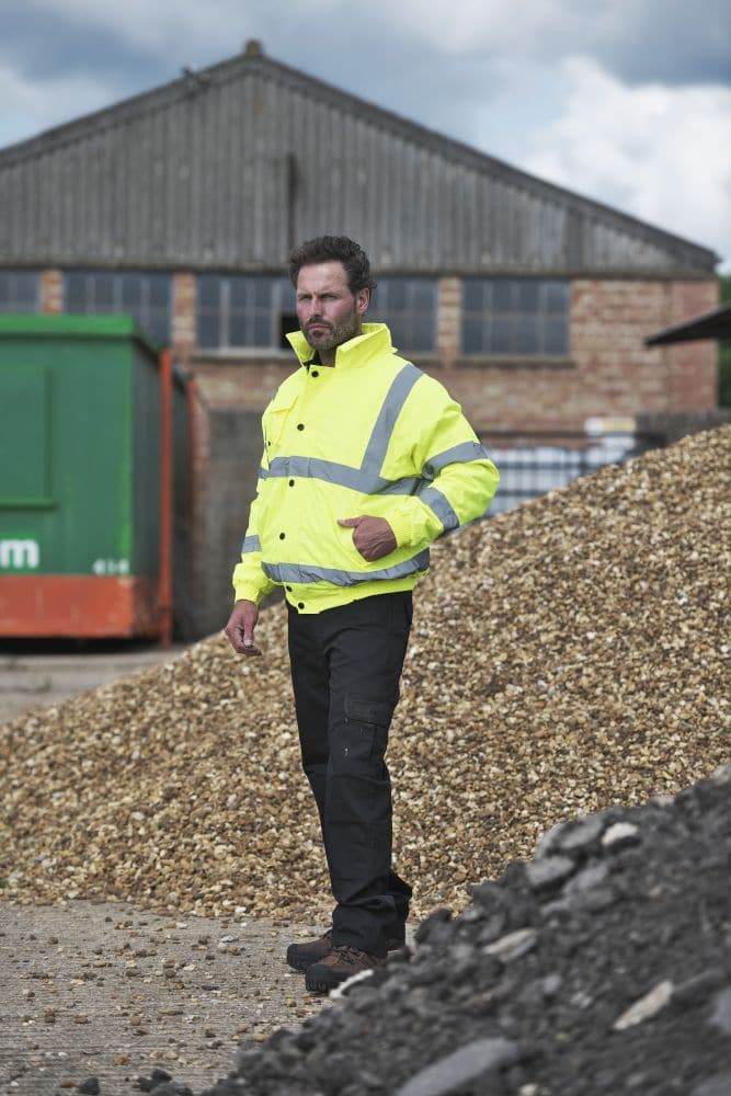 Fort 265 Waterproof Hi-Vis Bomber Jacket - HI-VIS JACKETS & COATS