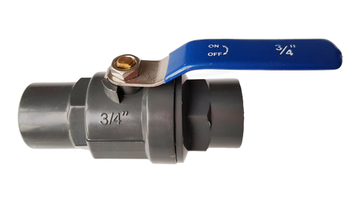 PP 3/4" BSPF Stopcock with Stainless Steel Ball Valve and Handle - Home & Garden > Lawn & Garden Tech Hose & Fittings