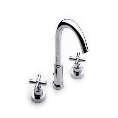 Loft Chrome Deck Mounted Basin Mixer & Pop-Up Waste 3TH - Bathrooms