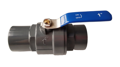 PP 1" BSPF Stopcock with Stainless Steel Ball Valve and Handle - Home & Garden > Lawn & Garden Tech Hose & Fittings