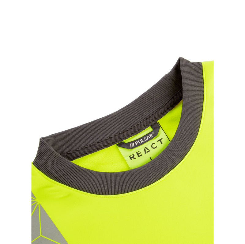 PULSAR RCT806 / RCT807 React GRS Hi-Vis Sweatshirt - Apparel & Accessories > Clothing > Activewear > Activewear Sweatshirts & Hoodies > Sweatshirts HI-VIS SWEATSHIRTS & HOODIES