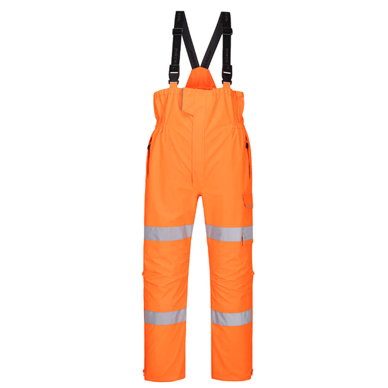 Portwest S594 Hi-Vis Extreme Waterproof Bib & Brace - HI-VIS OVERALLS