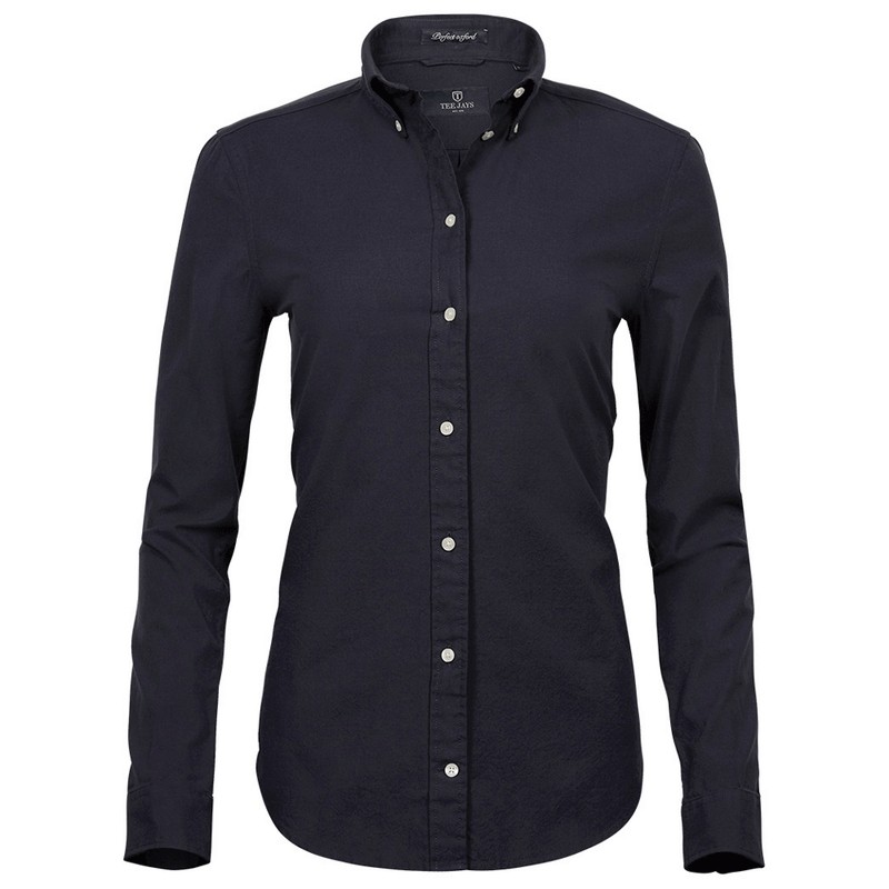 Tee Jays 4001 Ladies Perfect Long Sleeve Oxford Shirt - WOMENS T-SHIRTS