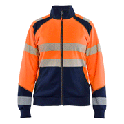 Blaklader 3508 Women's Hi-Vis Full Zip Sweatshirt - WOMENS HI-VIS CLOTHING