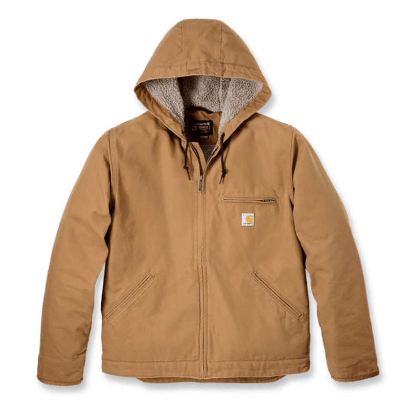 Carhartt 104392 Relaxed Fit Washed Duck Sherpa Lined Jacket - JACKETS & COATS