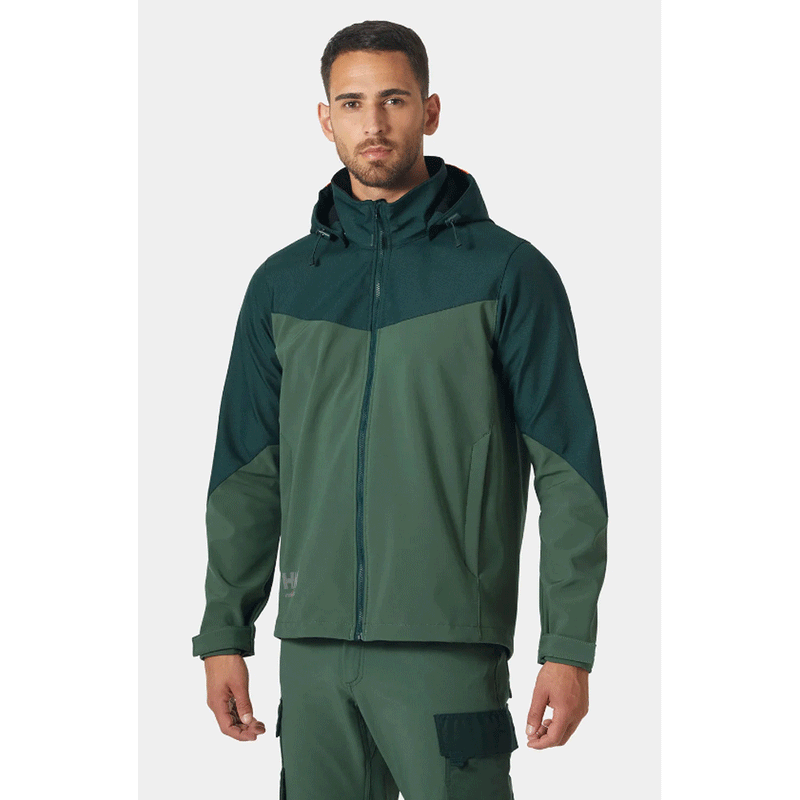 Helly Hansen 74290 Oxford Softshell Hooded Work Jacket - SOFTSHELL JACKETS