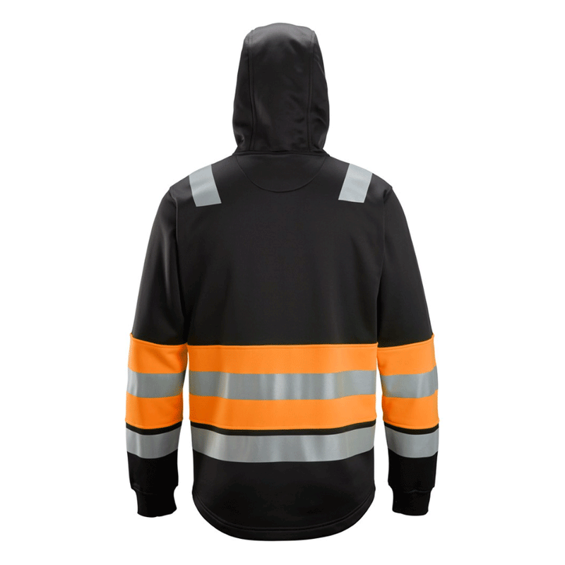 Snickers 8038 Hi-Vis Class 1 Full Zip Hoodie - HI-VIS SWEATSHIRTS & HOODIES