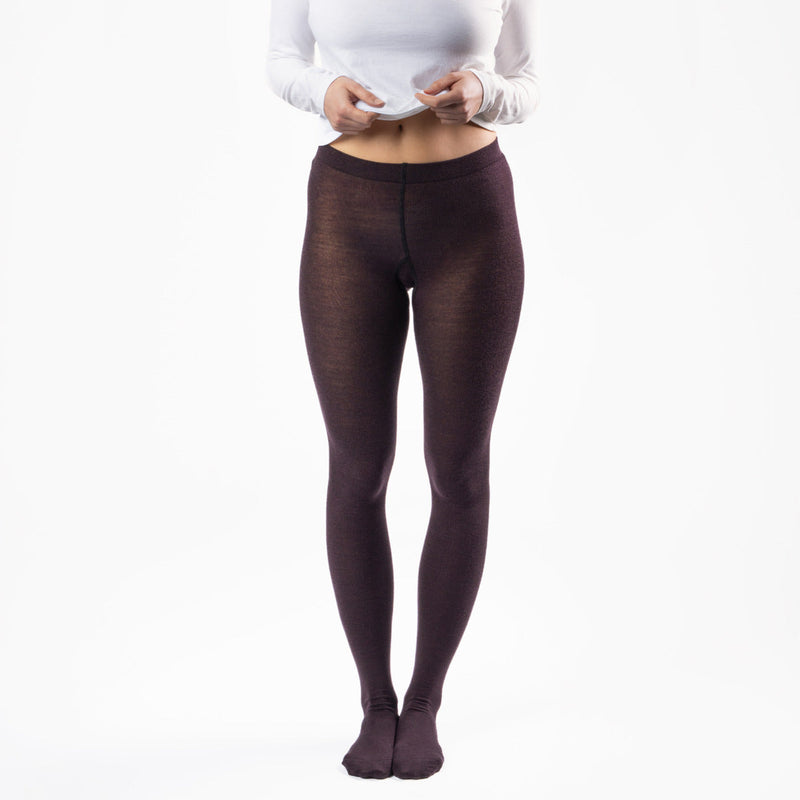 Organic Wool & Cotton Tights: Womens