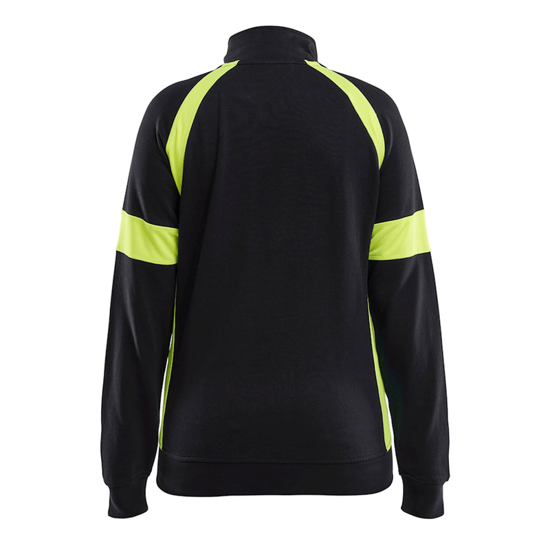Blaklader 3568 Women's Full Zip Hi-Vis Sweatshirt - WOMENS HI-VIS CLOTHING