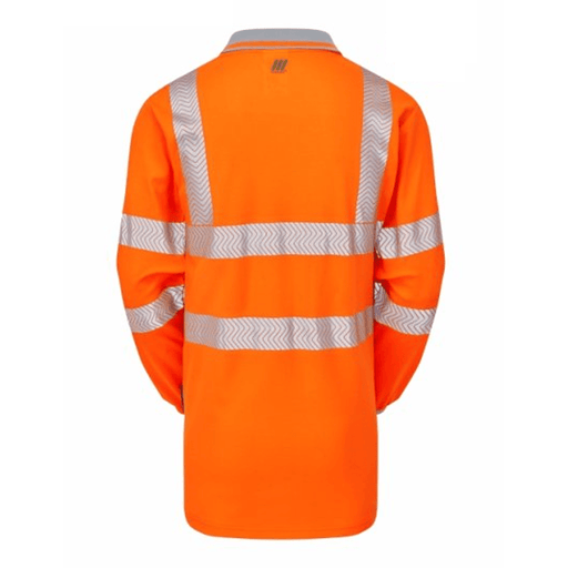 PULSAR LIFE LFE926 NB Hi-Vis Long Sleeve Orange Polo Shirt - HI-VIS T-SHIRTS