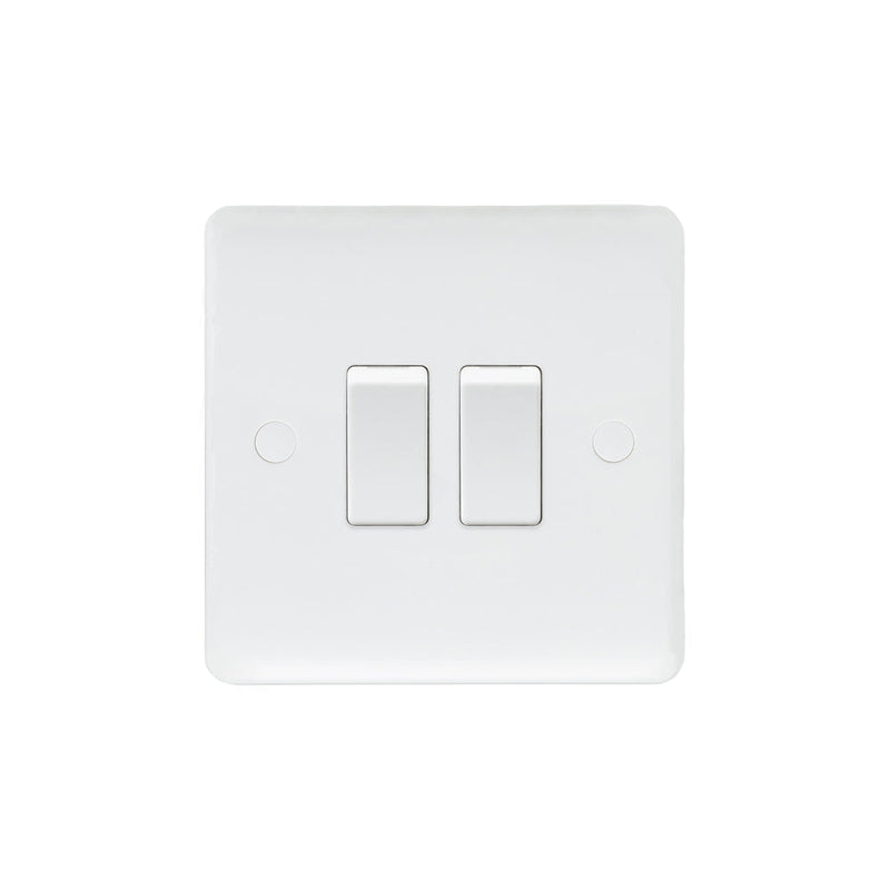 Caradok 2G 2Way 10A Switch - Caradok - The Classics - White Plastic