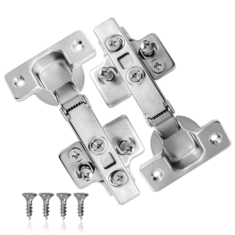 12 PACK 110 Degree Full Overlay Soft Close Kitchen Cabinet Door Hinges Adjustable Inc Backplates - Hardware > Hardware Accessories > Hinges